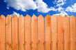 even wooden fence