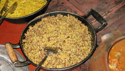 Casserole de manioc et tapioca.