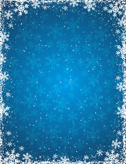 Sticker - blue grunge christmas background