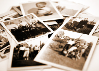 Stack of old photos