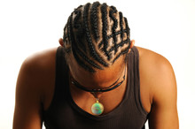 Portrait Of Young Trendy African Man With Hairstyle - Isolated