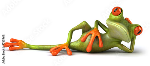 Naklejka na meble Wydłużona zabawna żaba