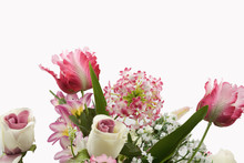 Artificial Flower Arrangement With White Space On Top