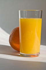 Canvas Print - drink series: early morning orange juice and fruit