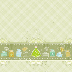 Wall Mural - beige christmas background