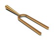 music professional tuning fork from gold