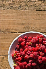 food series: tasty and ripe red raspberry