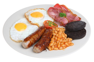 Sticker - Fried breakfast with baked beans and black pudding