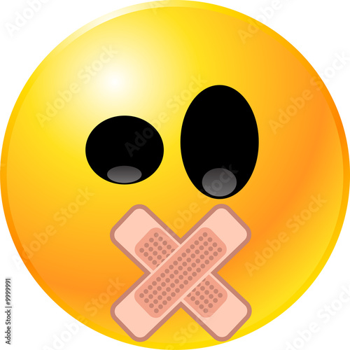 vector clipart illustrations of emoticon Smiley face Tableau sur Toile