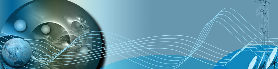 Wall Mural - Conceptual Media / Internet Banner