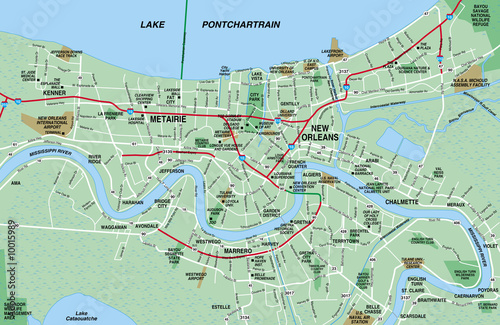 new orleans metro map New Orleans Metro Map Buy This Stock Illustration And Explore new orleans metro map