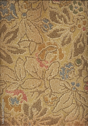 Vintage wallpaper from a very old 1880 Victorian home Stock Photo