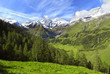 View at alpine mountain peaks - Grossglockner