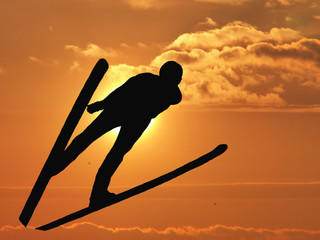 Obraz na płótnie sport niebo sporty zimowe