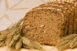 Slices of fresh German bread decorated with natural cereals