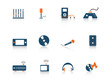 Web icon blue orange series