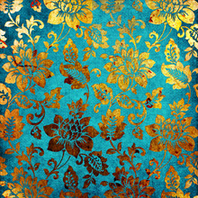 Golden -blue Vintage Background