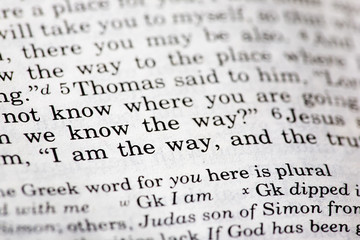 Canvas Print - Popular New Testament passage John 14:6