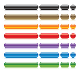 vector glossy buttons