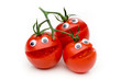 Drei Tomaten lachen
