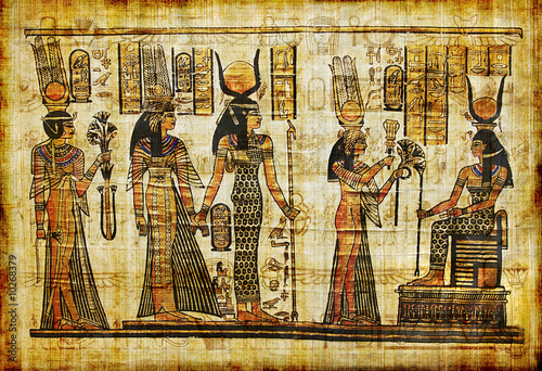 Naklejka na szybę ancient egyptian parchment