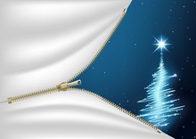 Blue Christmas Background 8 - Zipped Illustration