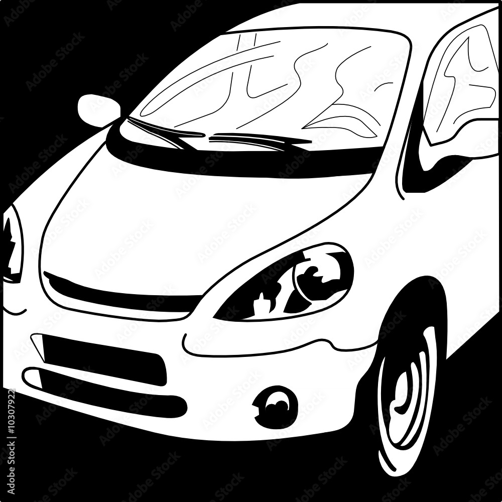 Auto Shell Picto Image vectorielle Stock PICTO AUTO | Adobe Stock