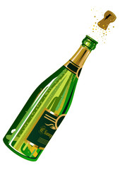 bouteille de Champagne