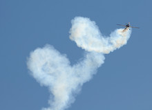 Aerobatic Airplane Performing Stunt Act