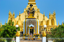 The Sacred Wat Pha That Luang, Vientiaine,Laos.