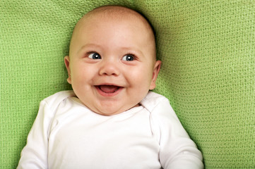 smiling baby boy