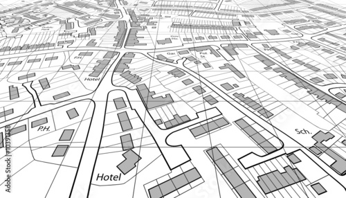 Naklejka dekoracyjna Angled map