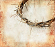 Crown of thorns on a grunge background.