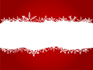 Poster - Abstract christmas background with snowflakes