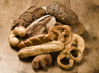 Sticker - Variety of bakery products.