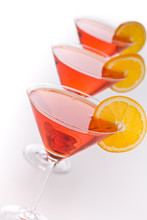 3 Orange Cocktails Diagonal