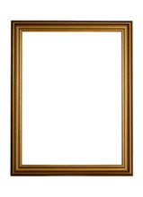There Is Antique Brown Frame For Picture