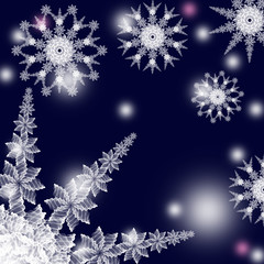 Abstract snowflakes