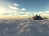 Fototapeta Niebo - view above clouds