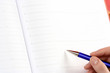 © Olaru Radian - Close-up of woman hand writing in agenda