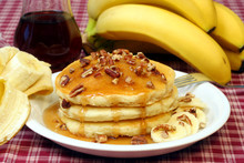 Pancakes With Pecans And Banana