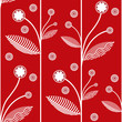 Floral red vector background