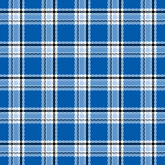 Bright blue plaid