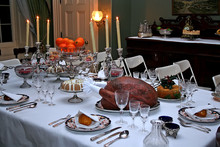 Historic Victorian Meal Of Christmas.
