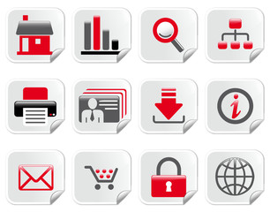 Étiquettes business pack icons