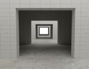 Wall Mural - white building 3d