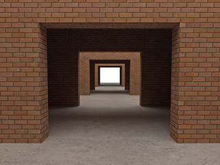 Wall Mural - brick building