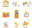 Icon set - web, commerce and electronics items.