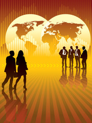 Wall Mural - Global business