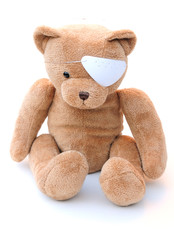 teddy with eye patch